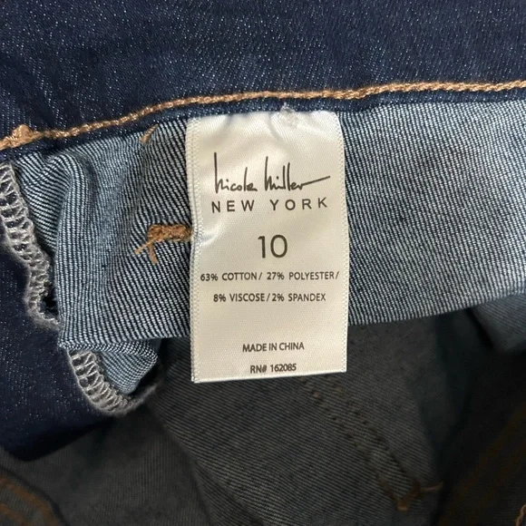 Nicole Miller New York Dark Blue Women's high rise bootcut jeans - Picture 7 of 7